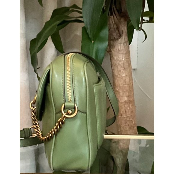 ♦️♦️ AUTHENTIC TORY BURCH GREEN QUILTED KIRA/WILMA HANDBAG ♦️♦️ - Picture 4 of 16